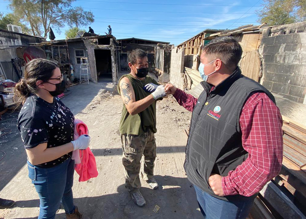 CESPM SE UNE A LA AYUDA DE MARIO MÉNDEZ EN LA RECONSTRUCCIÓN DE SU CASA