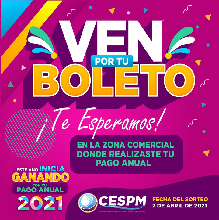 YA ESTÁN DISPONIBLES LOS BOLETOS PARA EL SORTEO CESPM