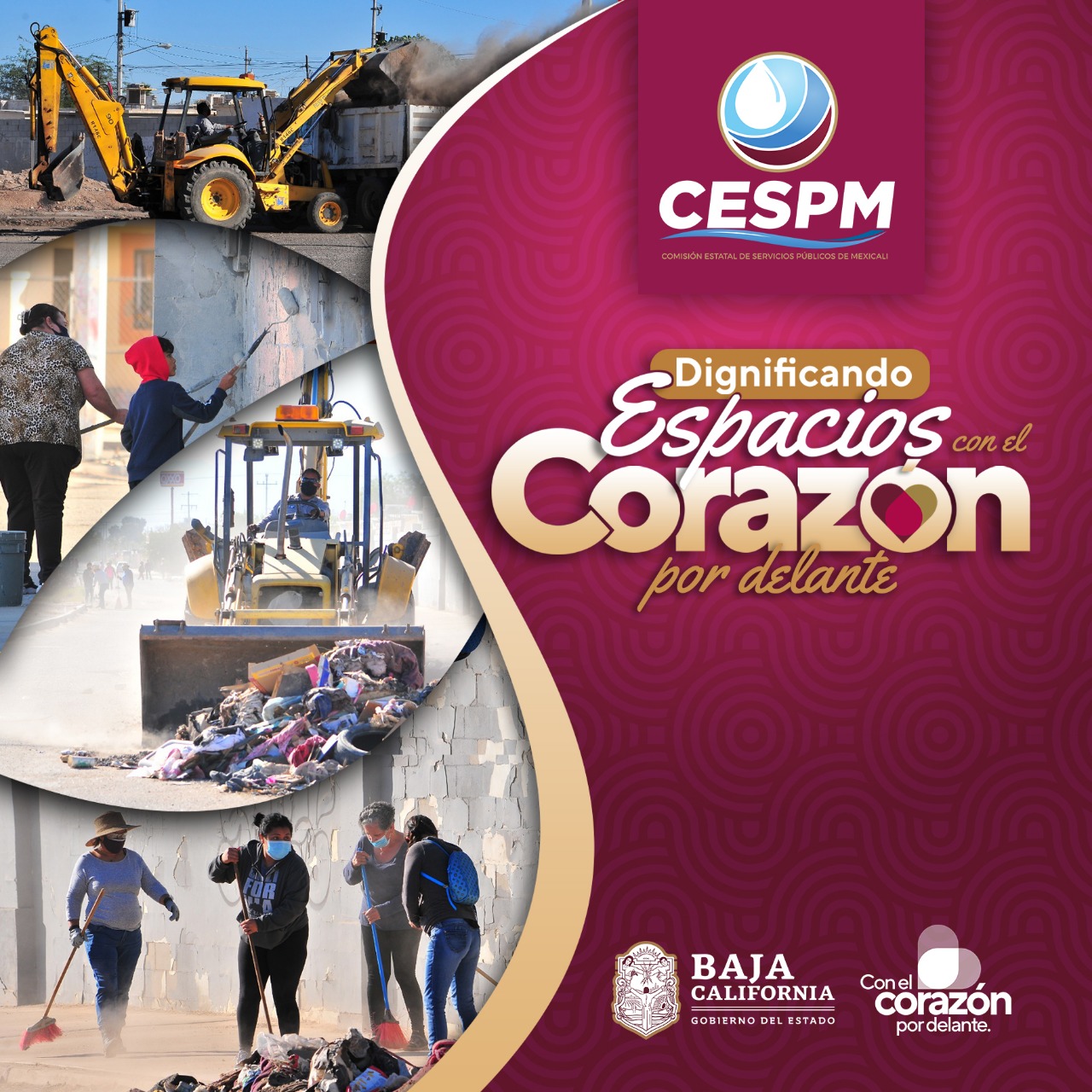 SE PONE EN MARCHA EL PROGRAMA ¨DIGNIFICANDO ESPACIOS CON EL CORAZÓN POR DELANTE¨ EN LA COLONIA HACIENDA DE LOS PORTALES