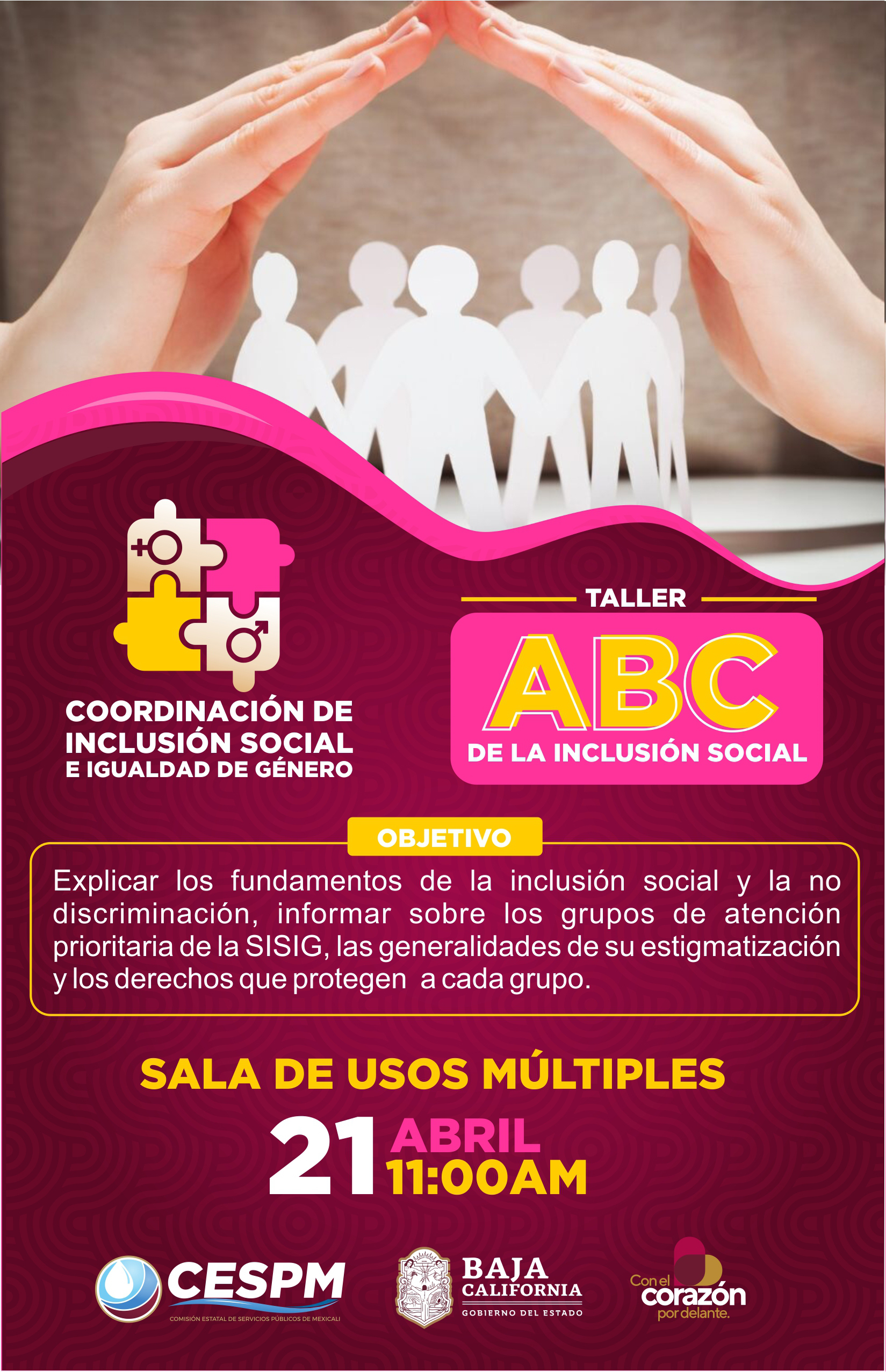LISTO EL TALLER SOBRE LA INCLUSIÓN SOCIAL EN CESPM