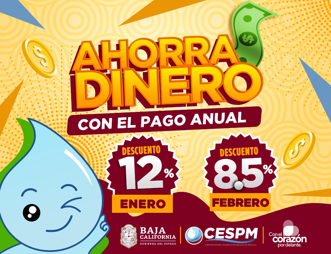 INVITA CESPM A AHORRAR CON EL PAGO ANUAL DEL SERVICIO DE AGUA