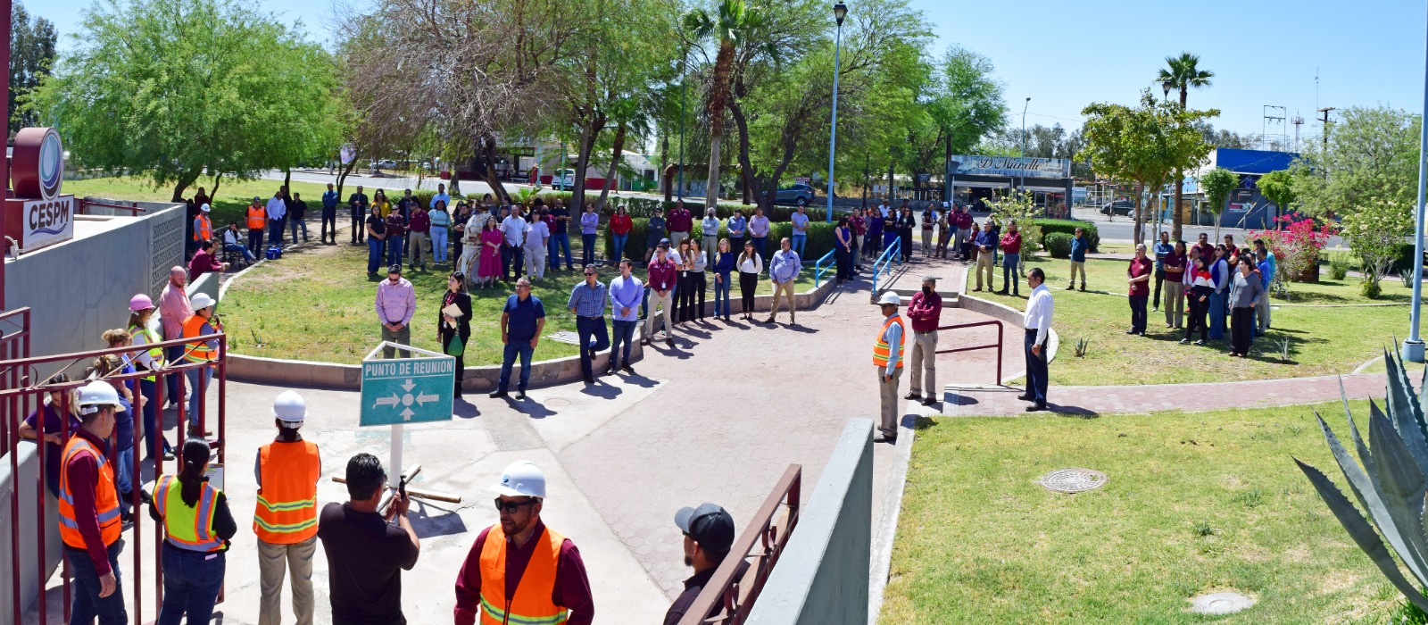 REALIZA CESPM SIMULACRO DE SISMO E INCENDIOS