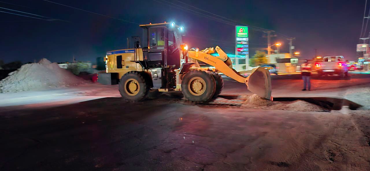 CONCLUYEN TRABAJOS DEL CRUCE DE TUBERÍA DEL EMISOR VOLUNTAD EN VILLAS DEL REY 