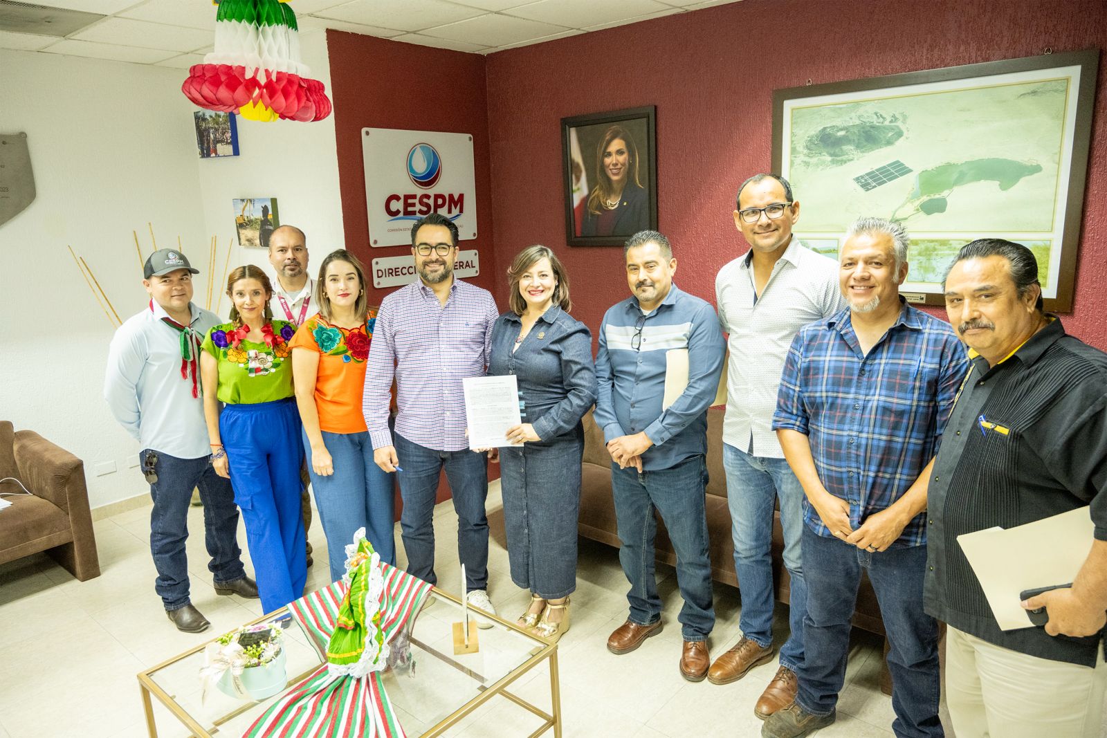 FIRMA DEL CONTRATO COLECTIVO DE TRABAJO 2024 ENTRE CESPM Y SINDICATO DE BURÓCRATAS DE MEXICALI 