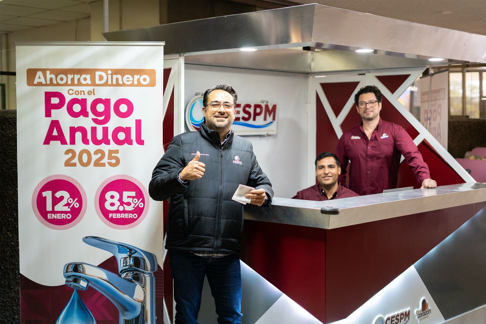 CESPM INSTALA MÓDULO DE CAJA AUXILIAR EN EL AYUNTAMIENTO DE MEXICALI  