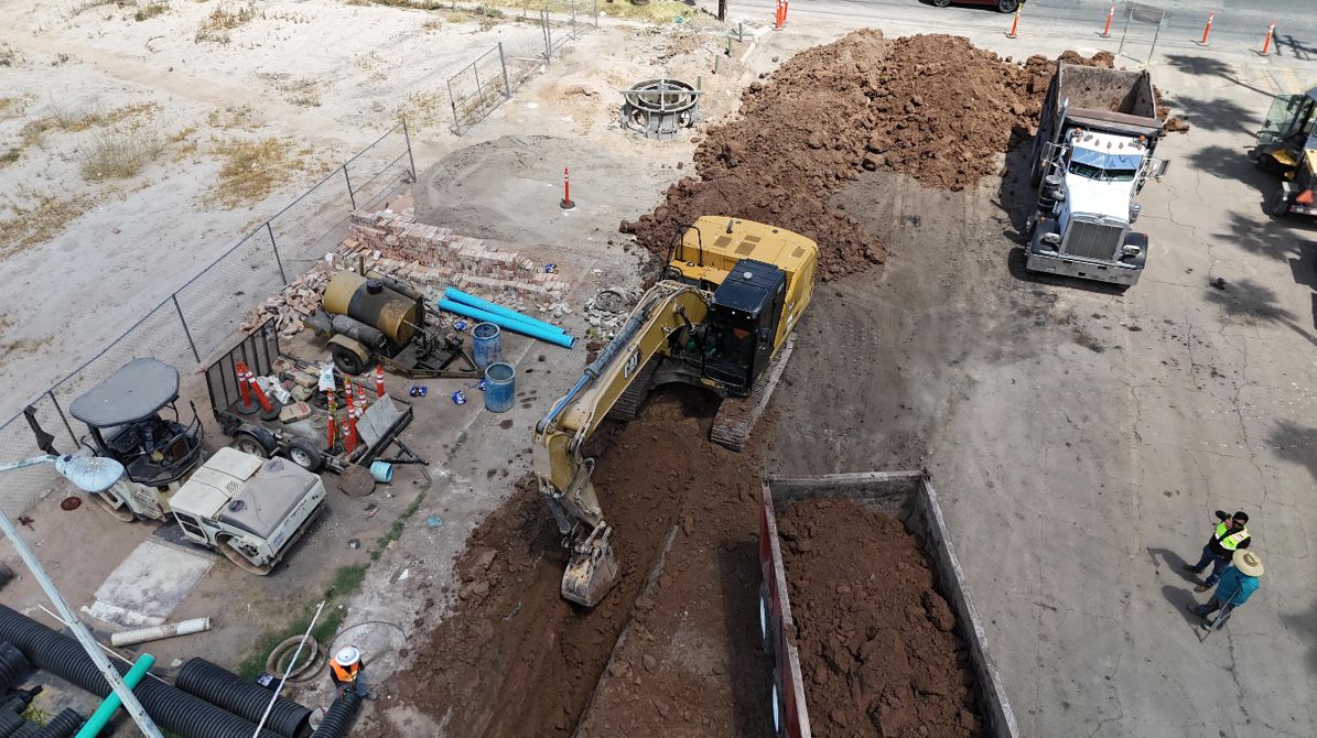 CESPM AVANZA EN REPOSICIÓN DE LÍNEA DE ALCANTARILLADO PLUVIAL EN ZONA CENTRO
