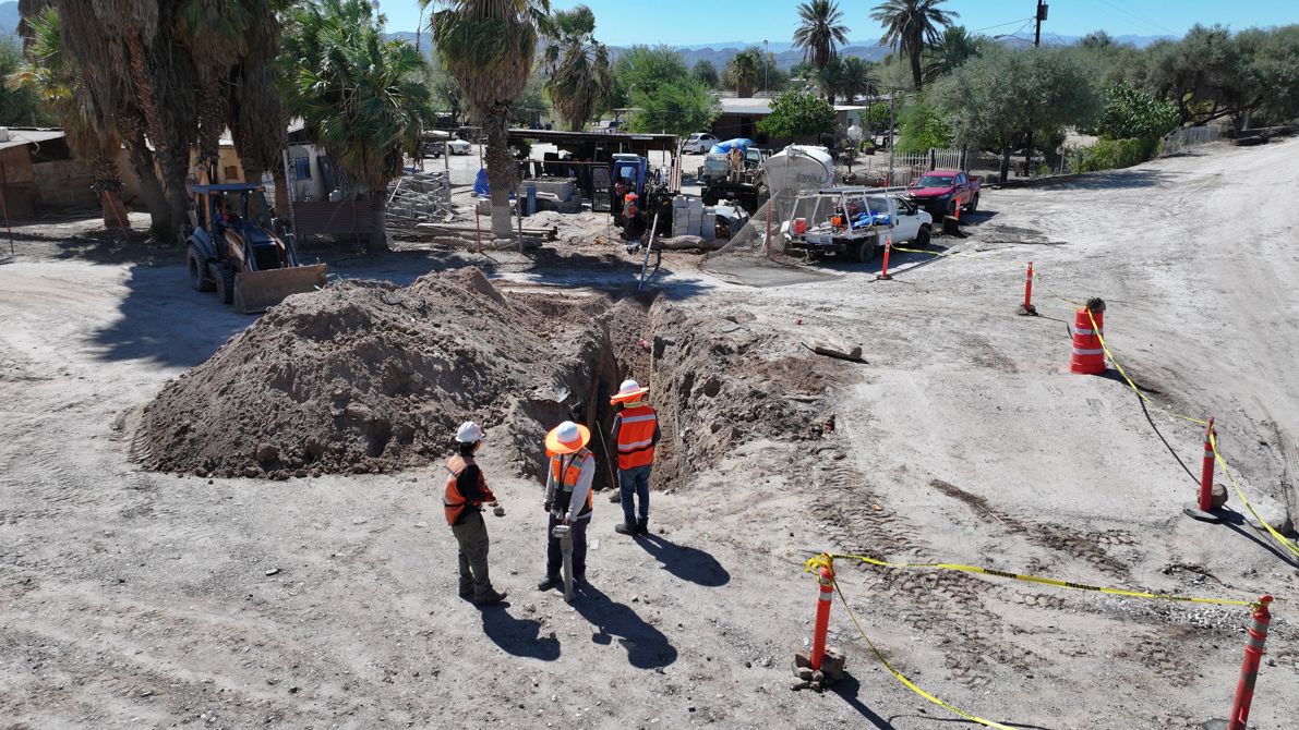 CONSTRUYE CESPM RED DE AGUA POTABLE EN LA COLONIA AHUMADITA